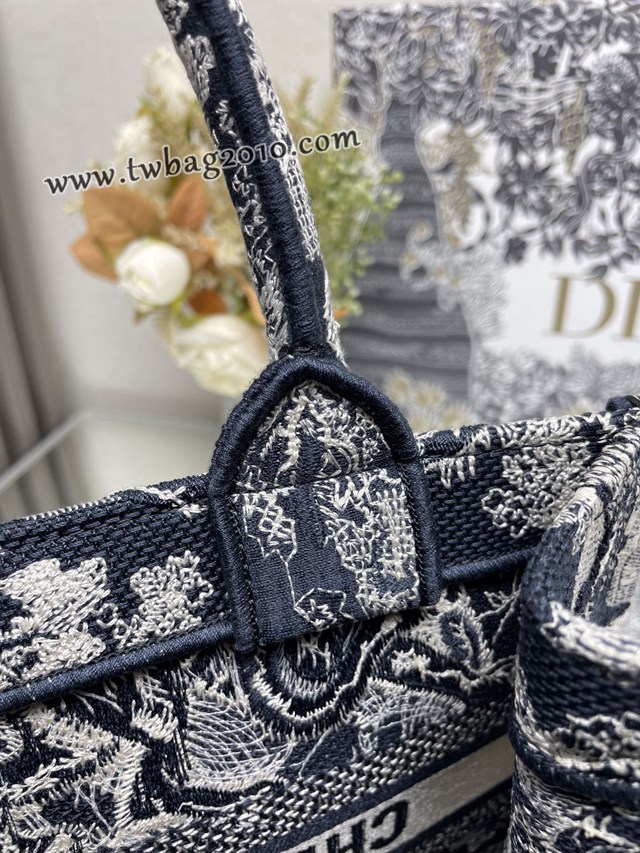 Dior专柜新款TOTE包迪奥高仿原单新蓝虎小号购物袋手提托特包 djfk1373